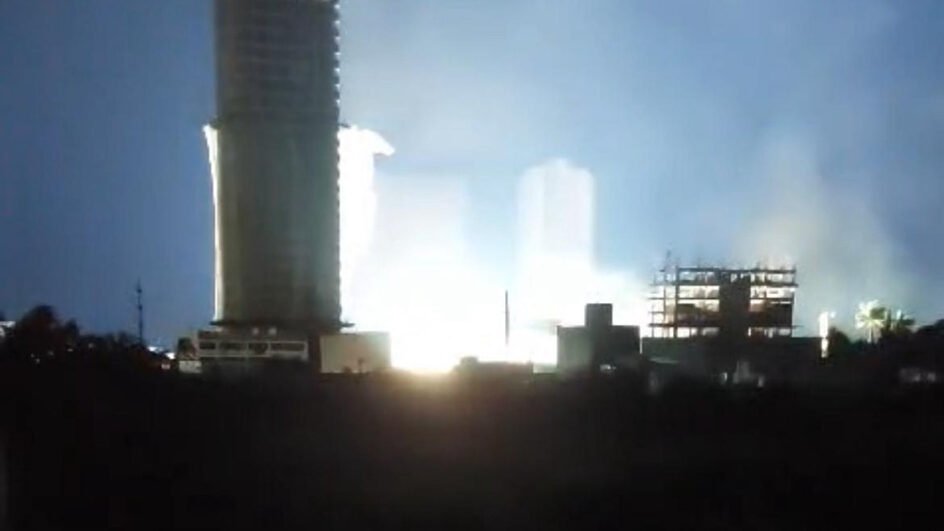 Explosão na Praia Brava causa apagão em Itajaí e Balneário Camboriú