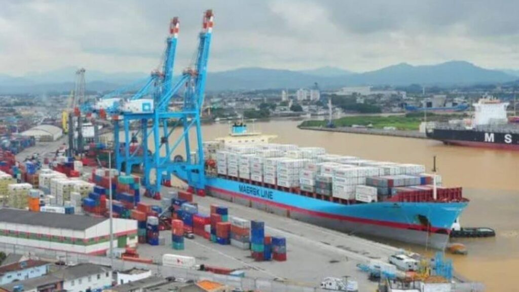 Porto de Itajaí volta a receber navios com contêineres depois de mais de um ano