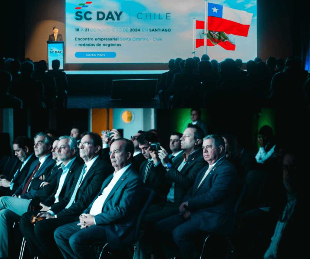 Em evento do SC Day no Chile, Jorginho Mello apresenta potencial de Santa Catarina para novos investidores