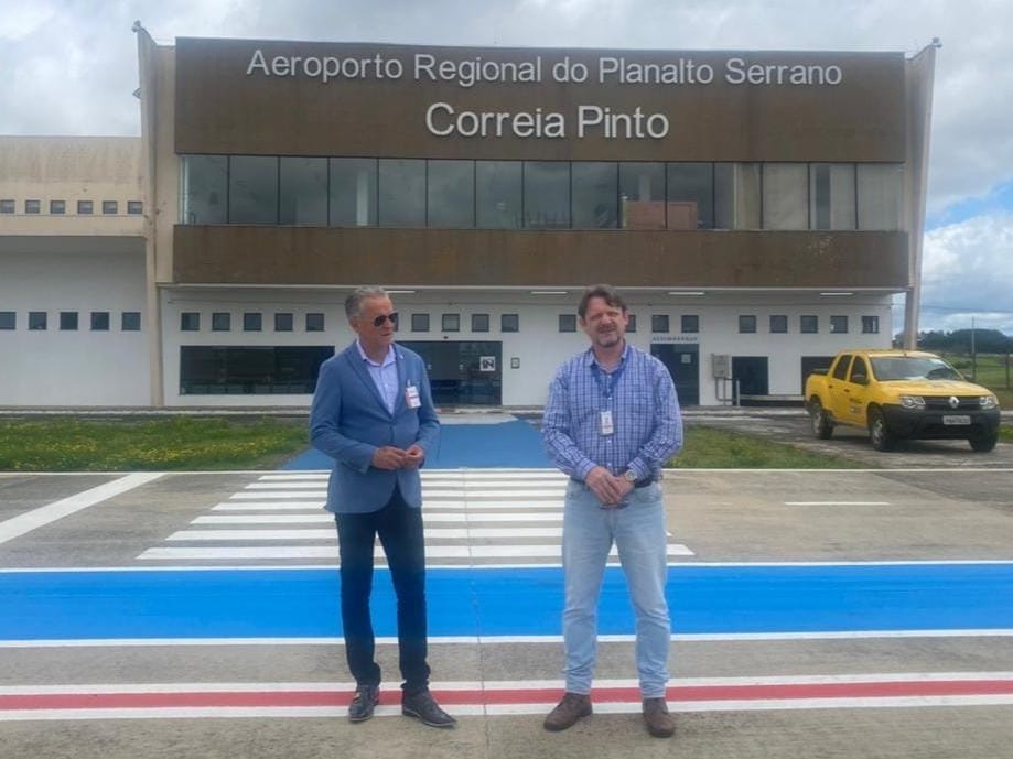 Governo de Santa Catarina intensifica fiscalização e avança com obras em aeroportos estaduais