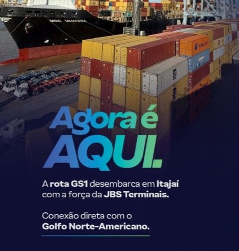É oficial: o serviço GS1 vai atracar na JBS Terminais.