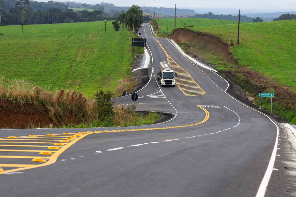 Estrada Boa: Jorginho Mello inaugura restauração da SC-340 em Porto União