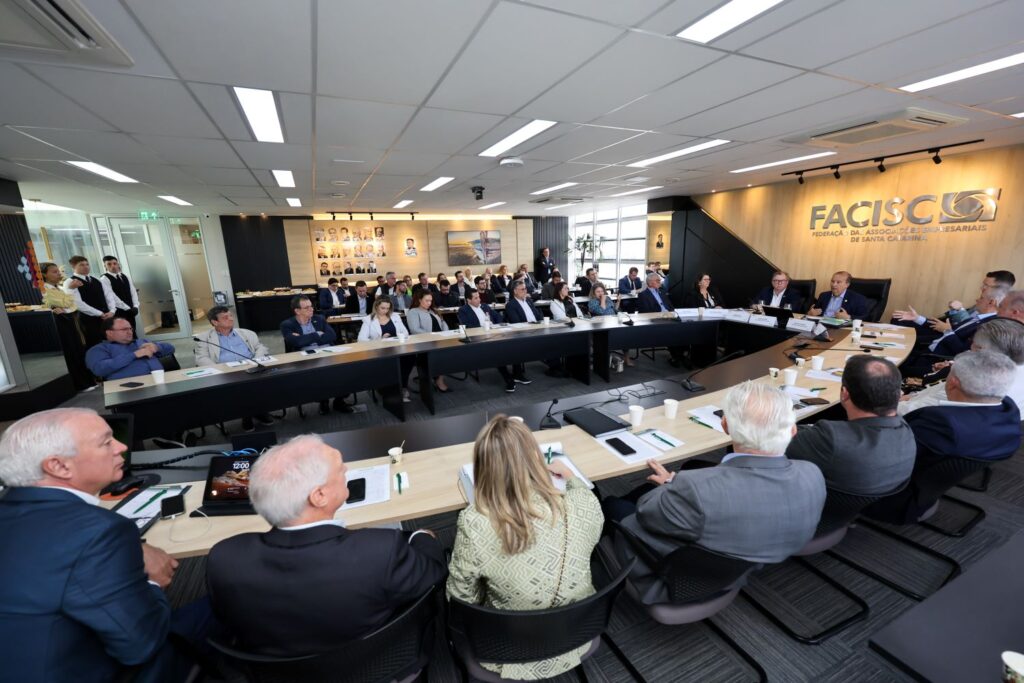 Em reunião da Facisc, Jorginho Mello reforça parceria com setor produtivo para manter o crescimento econômico de SC acima da média nacional
