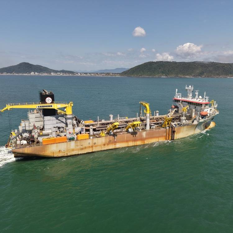 Dragagem inédita e inovadora marca um novo capítulo para a Baía da Babitonga