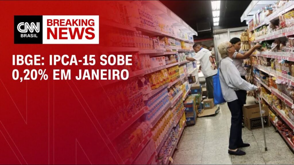IPCA-15: Prévia da inflação perde fôlego e vai a 0,2% em janeiro, diz IBGE